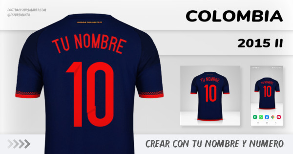 camiseta Colombia 2015 II