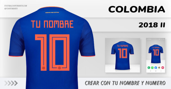 camiseta Colombia 2018 II