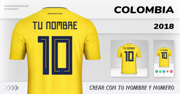 camiseta Colombia 2018