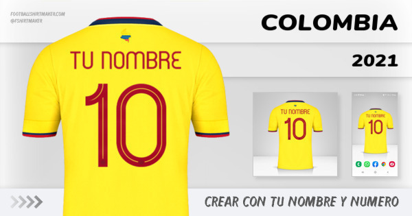 camiseta Colombia 2021