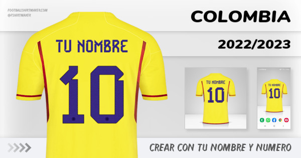 camiseta Colombia 2022/2023