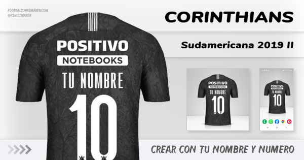 camiseta Corinthians Sudamericana 2019 II