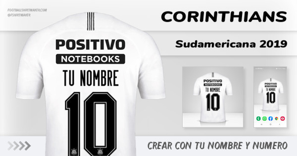camiseta Corinthians Sudamericana 2019