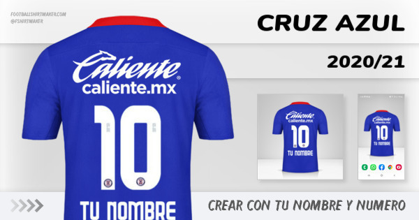 camiseta Cruz Azul 2020/21