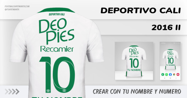 camiseta Deportivo Cali 2016 II