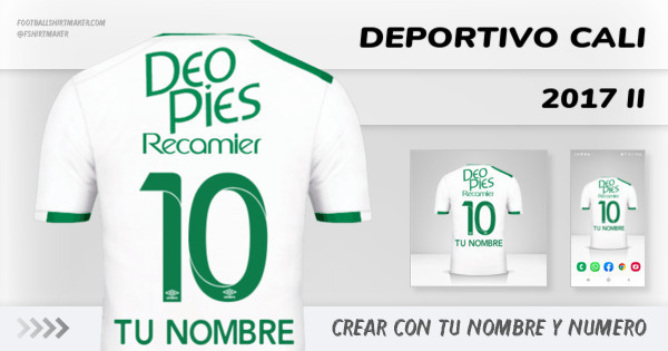 camiseta Deportivo Cali 2017 II