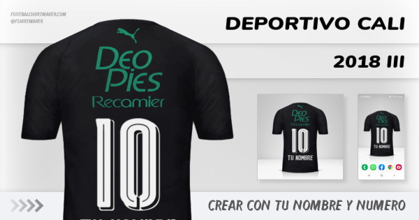 camiseta Deportivo Cali 2018 III
