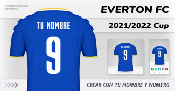 camiseta Everton FC 2021/2022 Cup