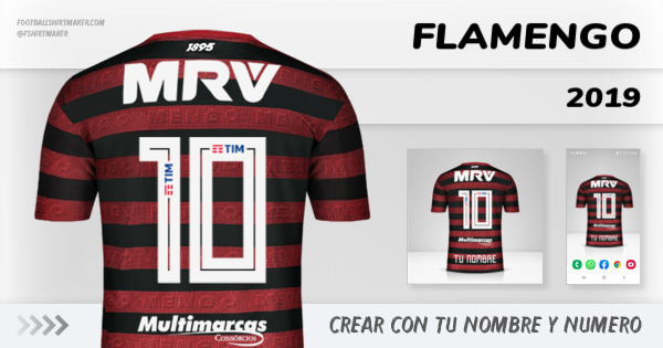 Crear Flamengo 2019 con tu Nombre y Número