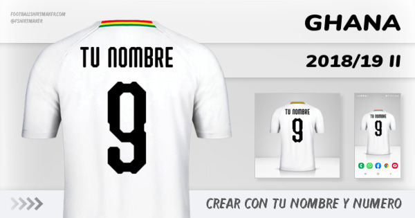 camiseta Ghana 2018/19 II