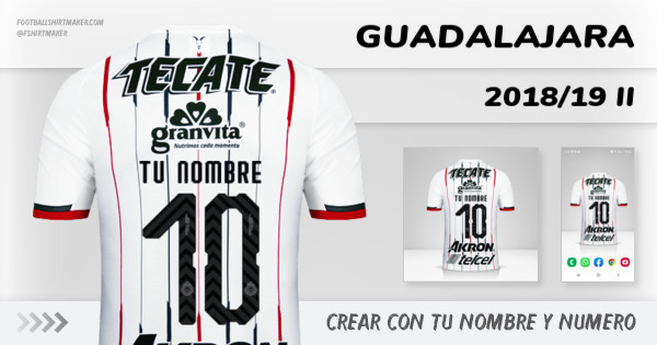 camiseta Guadalajara 2018/19 II