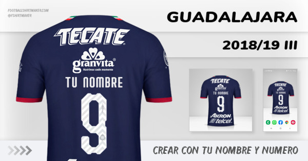 camiseta Guadalajara 2018/19 III