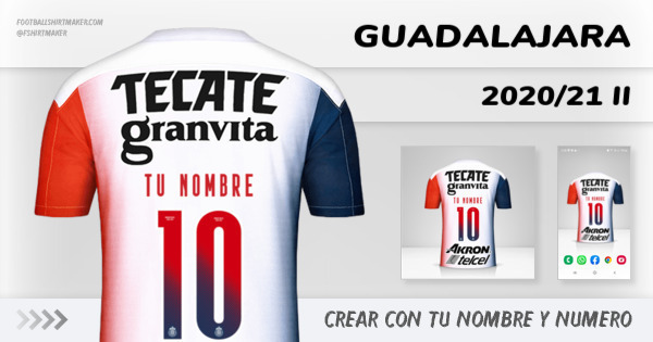 camiseta Guadalajara 2020/21 II