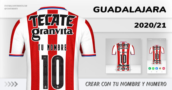 camiseta Guadalajara 2020/21