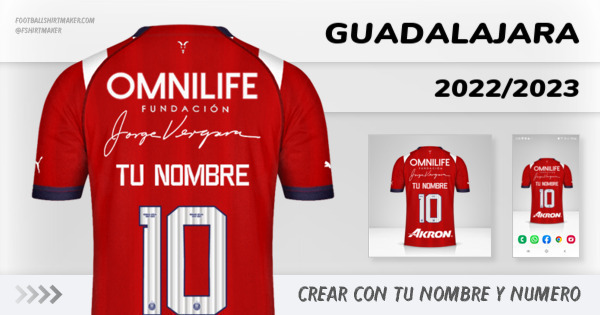 camiseta Guadalajara 2022/2023