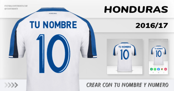 camiseta Honduras 2016/17