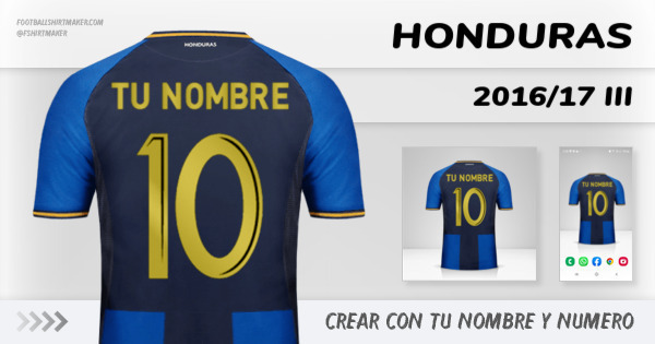 jersey Honduras 2016/17 III