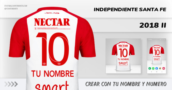 camiseta Independiente Santa Fe 2018 II