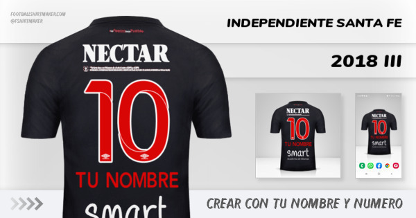 camiseta Independiente Santa Fe 2018 III