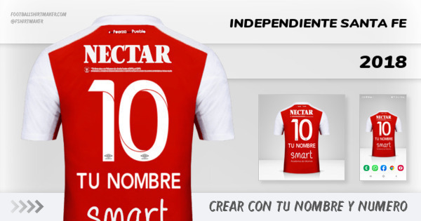 camiseta Independiente Santa Fe 2018