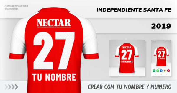 camiseta Independiente Santa Fe 2019
