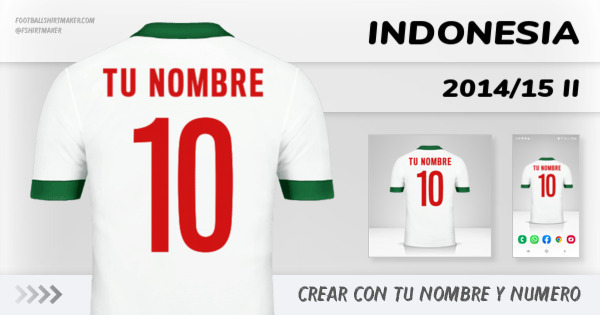 camiseta Indonesia 2014/15 II