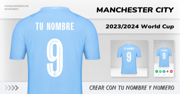 camiseta Manchester City 2023/2024 World Cup