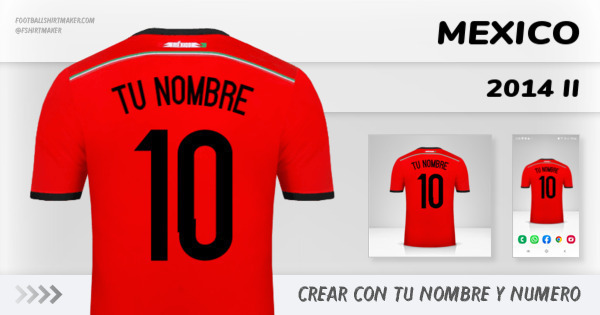 camiseta Mexico 2014 II