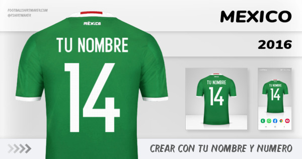 camiseta Mexico 2016