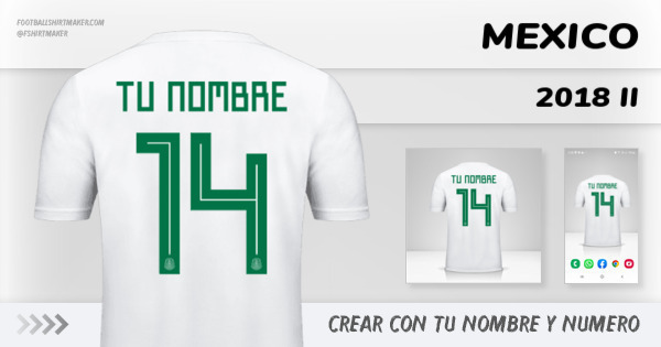 camiseta Mexico 2018 II