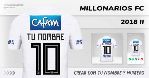 camiseta Millonarios FC 2018 II