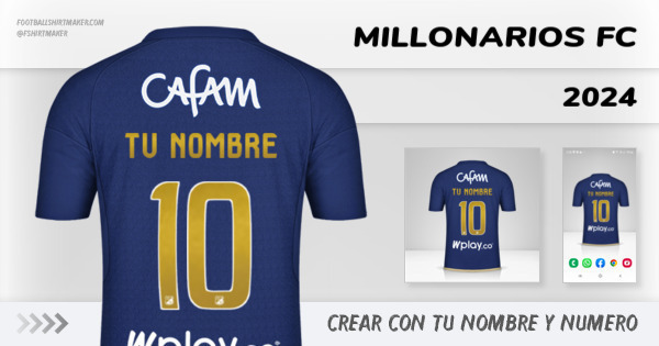 Camiseta Millonarios FC 2024