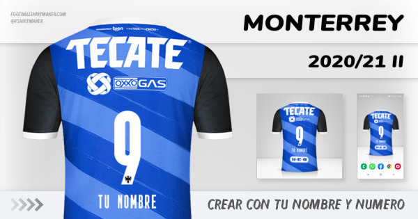 camiseta Monterrey 2020/21 II