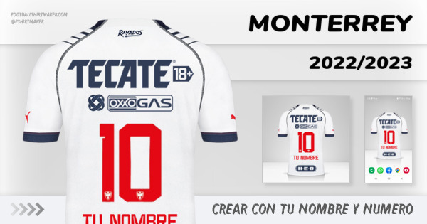 camiseta Monterrey 2022/2023