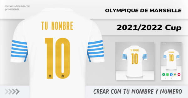 camiseta Olympique de Marseille 2021/2022 Cup