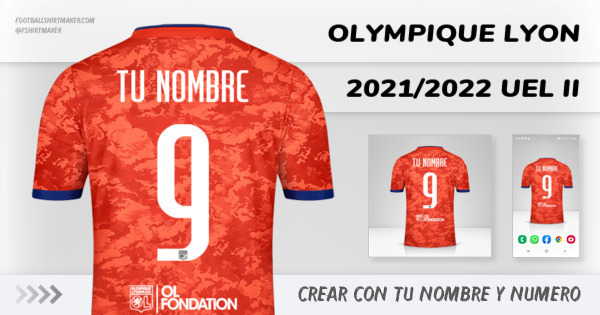 camiseta Olympique Lyon 2021/2022 UEL II
