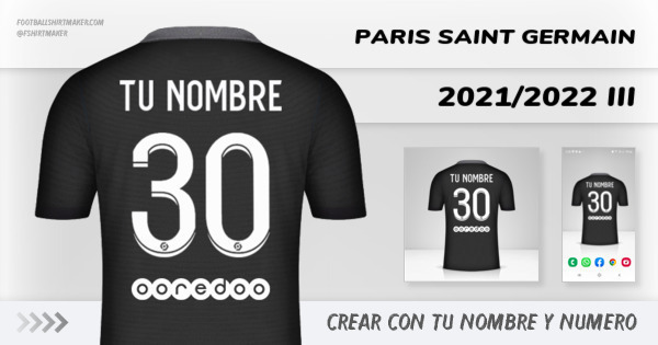 jersey Paris Saint Germain 2021/2022 III