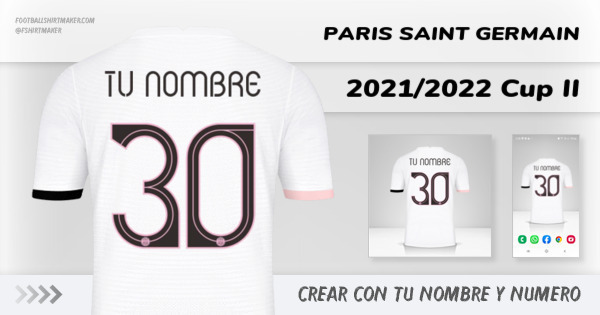 jersey Paris Saint Germain 2021/2022 Cup II