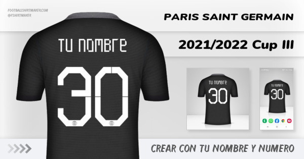 jersey Paris Saint Germain 2021/2022 Cup III