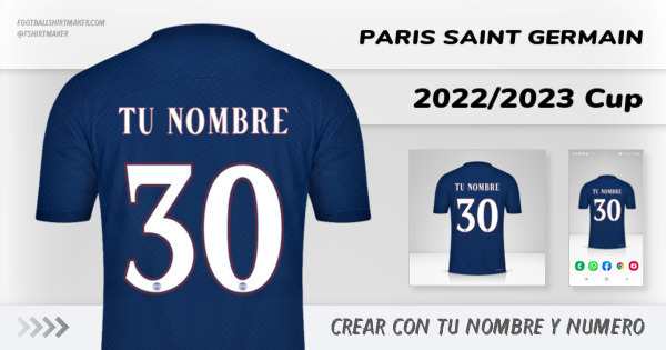 jersey Paris Saint Germain 2022/2023 Cup