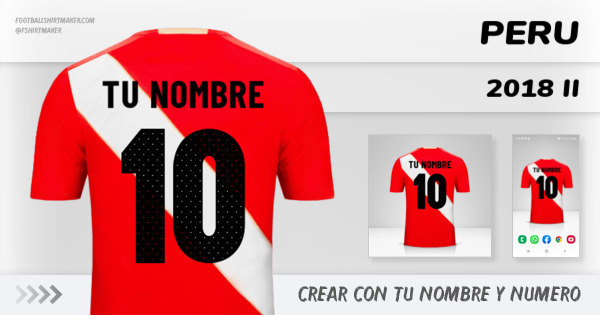 camiseta Peru 2018 II