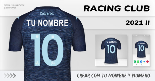 camiseta Racing Club 2021 II