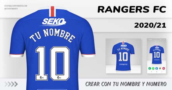 camiseta Rangers FC 2020/21