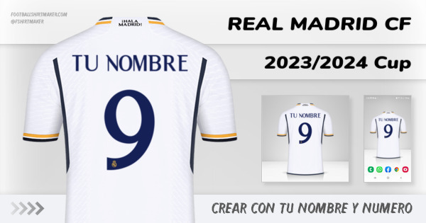 camiseta Real Madrid CF 2023/2024 Cup