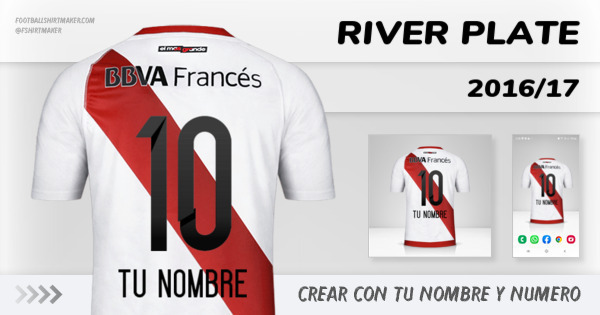 Camiseta de river personalizada hot sale