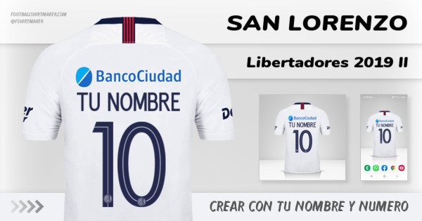 camiseta San Lorenzo Libertadores 2019 II