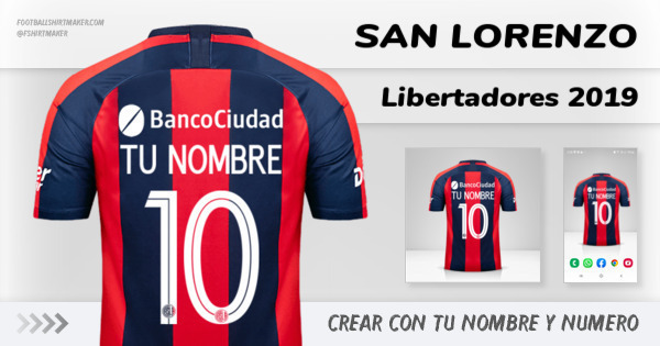 camiseta San Lorenzo Libertadores 2019