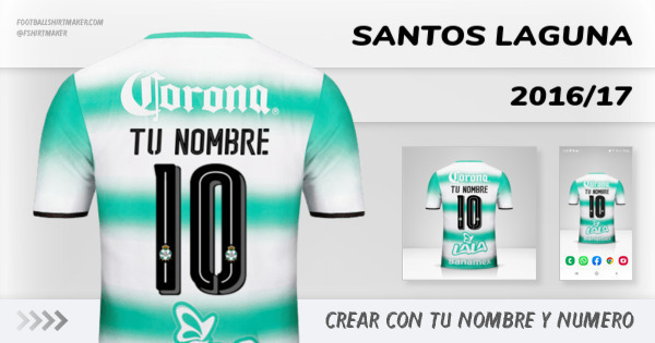 camiseta Santos Laguna 2016/17