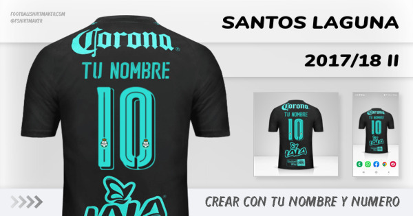 camiseta Santos Laguna 2017/18 II