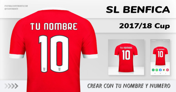 camiseta SL Benfica 2017/18 Cup